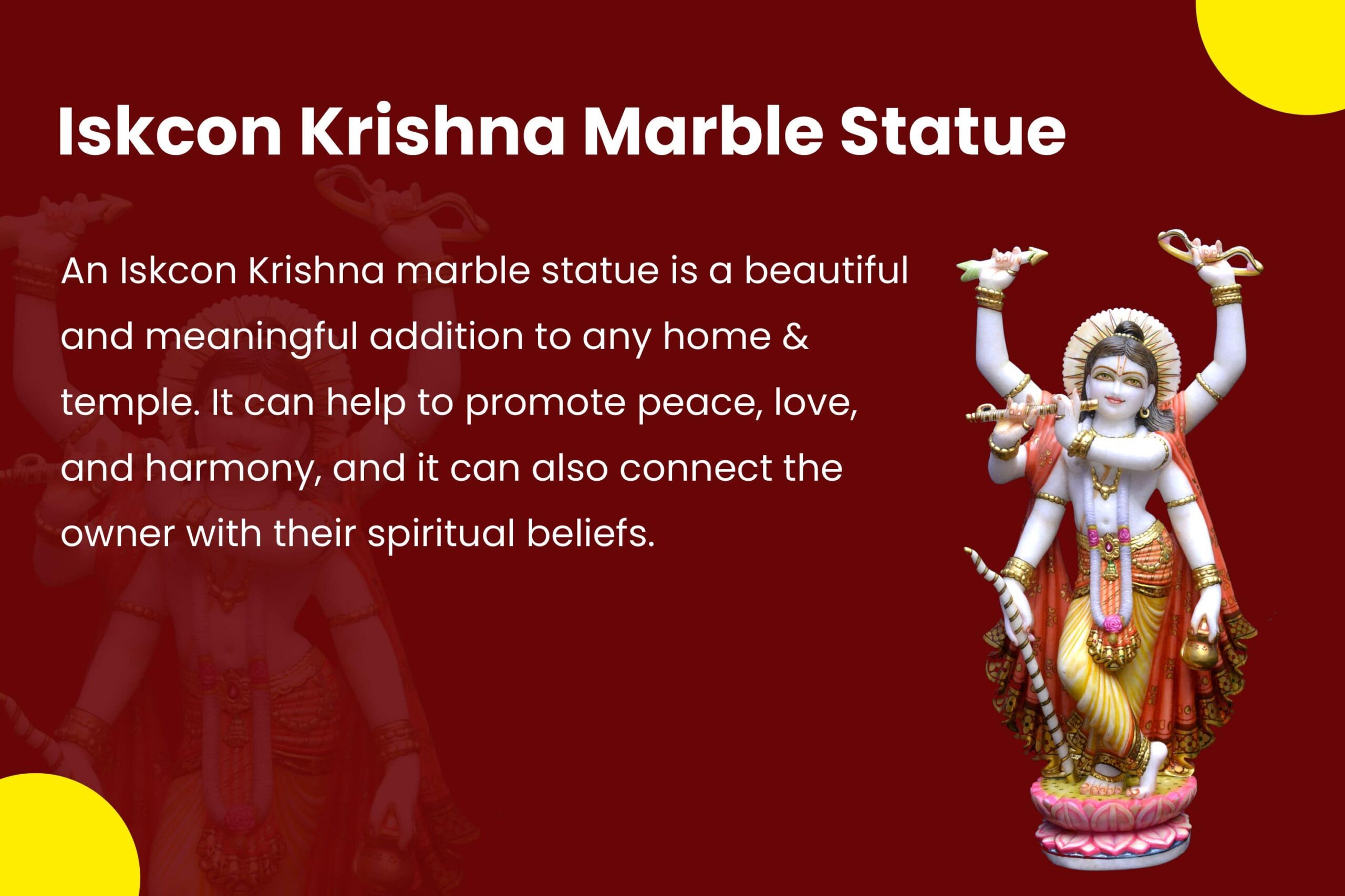 Iskcon Marvel Krishna Dance God Statues Mobile