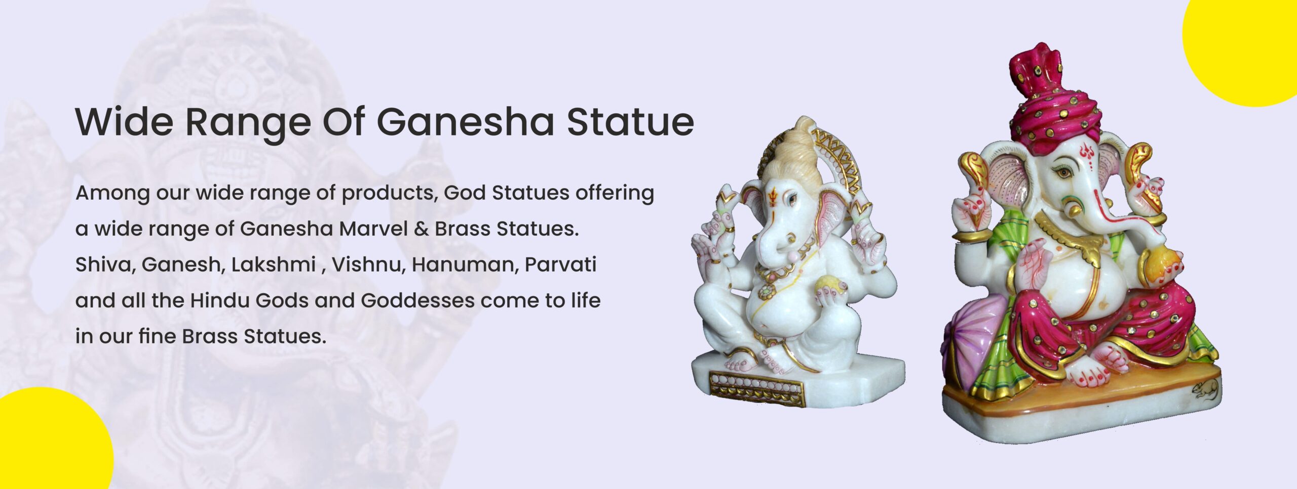 Lord Ganesha Marvel God Statues